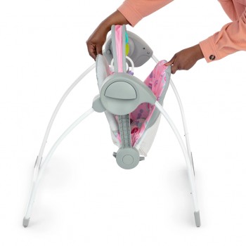 BRIGHT STARTS Hojdačka s melódiou Pink Paradise™ 0m+ do 9kg
