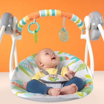 BRIGHT STARTS Hojdačka s melódiou Rainforest Vibes™ 0m+ do 9kg