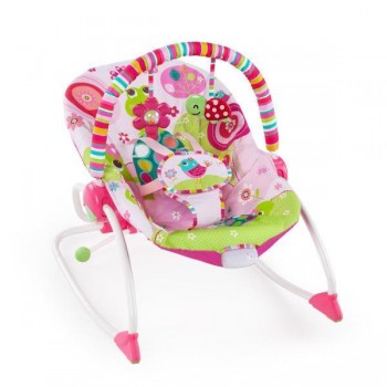BRIGHT STARTS Húpatko vibrujúce PIP Raspberry Garden 0m+ do 18 kg