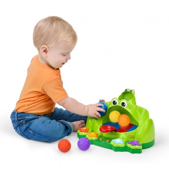 BRIGHT STARTS Hračka interaktívna Poppin' Ball Frog™ 6m+