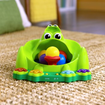 BRIGHT STARTS Hračka interaktívna Poppin' Ball Frog™ 6m+