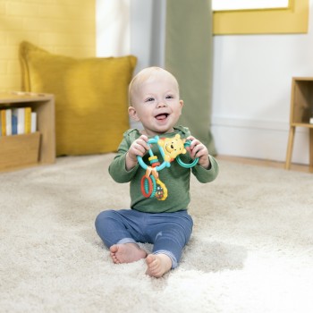 BRIGHT STARTS Hračka na C krúžku aktívna Winnie the Pooh Busy Bear™ 0m+