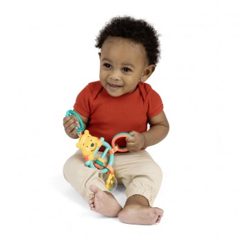 BRIGHT STARTS Hračka na C krúžku aktívna Winnie the Pooh Busy Bear™ 0m+