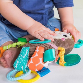 BRIGHT STARTS Hračka na C krúžku Playful Pals leňochod 0m+