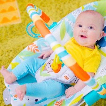 BRIGHT STARTS Lehátko vibrujúce Rainforest Vibes™ 0m+ do 9kg