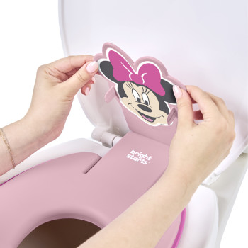 BRIGHT STARTS Redukcia na WC nalepovacia Flip & Sit™ MINNIE MOUSE™ 18m+, do 23kg