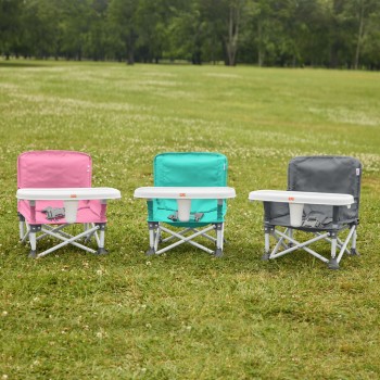 BRIGHT STARTS Stolička jedálenská prenosná Pop 'N Sit™ 6m+ do 15kg