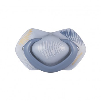 CANPOL BABIES Cumlík silikónový symetrický Light touch GOLD 18m+m 2ks modrý