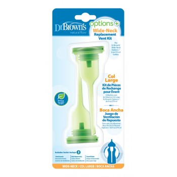 DR.BROWN'S Systém ventilový na fľaše Option+ Wide-Neck 270ml 2ks WR201