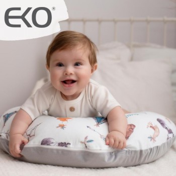 EKO Vankúš na dojčenie malý Velvet Gardener Bear 60x60cm