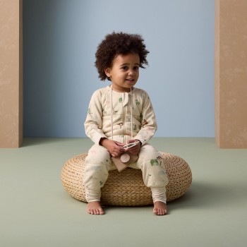 ERGOPOUCH Overal na spanie organická bavlna Onesie Savannah 12-24 m, 2,5 tog