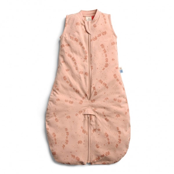ERGOPOUCH Vak a overal na spanie 2v1 organická bavlna Suit Elephant Parade 8-24 m, 8-14 kg, 0,2 tog
