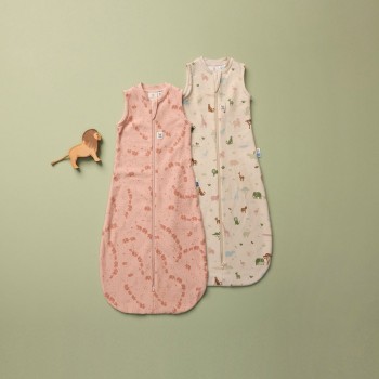 ERGOPOUCH Vak na spanie organická bavlna Jersey Elephant Parade 3-12 m, 6-10 kg, 0,2 tog