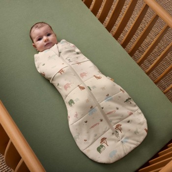 ERGOPOUCH Zavinovačka a vak na spanie 2v1 Cocoon Savannah 0-3 m, 3-6 kg, 2,5 tog