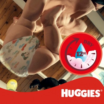 HUGGIES® Nohavičky jednorazové Little Movers Pants veľ. 4 (9-14 kg), 120 ks BOX
