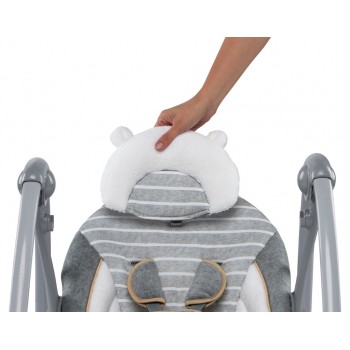 INGENUITY Hojdačka konvertibilná cestovná s melódiou Bella Teddy™ 0m+ do 9kg