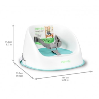 INGENUITY Podsedák na jedálenskú stoličku Simplicity Seat™ Teal 6m+, do 15kg