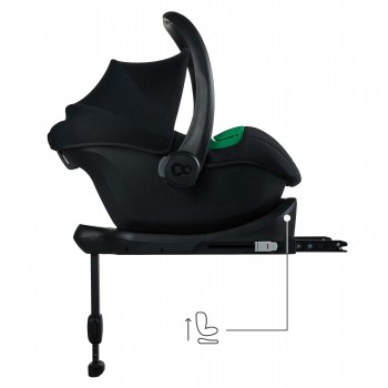 KINDERKRAFT Autosedačka Mink Pro 2 i-size (0-13 kg) a základňa Mink FX 2 Black