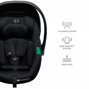 KINDERKRAFT Autosedačka Mink Pro 2 i-size (0-13 kg) a základňa Mink FX 2 Black