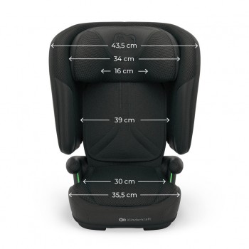 KINDERKRAFT Autosedačka skladacia Unity 2 I-Size (100-150 cm) Black