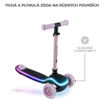KINDERKRAFT Kolobežka trojkolová Raket Pink