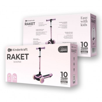 KINDERKRAFT Kolobežka trojkolová Raket Pink