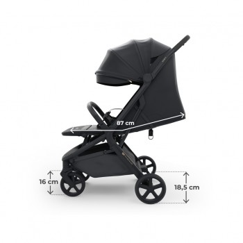 KINDERKRAFT SELECT Kočík športový Nubi 3 Midnight Black