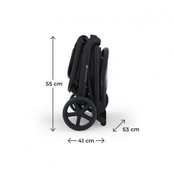 KINDERKRAFT SELECT Kočík športový Nubi 3 Midnight Black