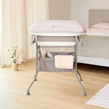 KINDERKRAFT Stolík prebaľovací s vaničkou Bubbly Grey