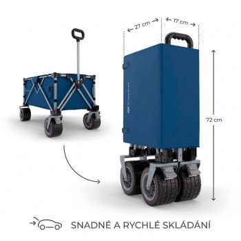KINDERKRAFT Vozík prepravný skladací Wagon Rollster Blue