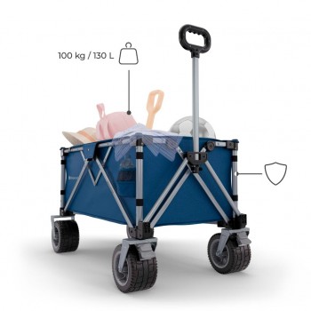 KINDERKRAFT Vozík prepravný skladací Wagon Rollster Blue