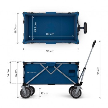 KINDERKRAFT Vozík prepravný skladací Wagon Rollster Blue