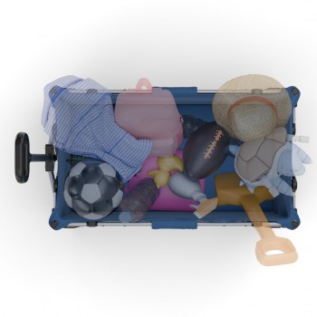 KINDERKRAFT Vozík prepravný skladací Wagon Rollster Blue
