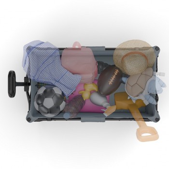 KINDERKRAFT Vozík prepravný skladací Wagon Rollster Grey