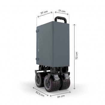 KINDERKRAFT Vozík prepravný skladací Wagon Rollster Grey