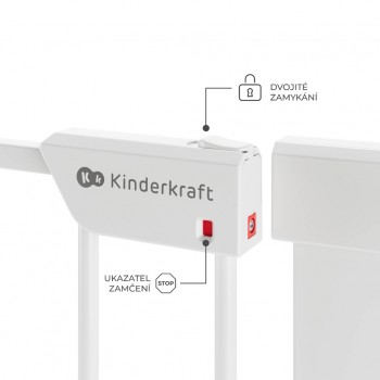 KINDERKRAFT Zábrana do dverí Safe Snap White