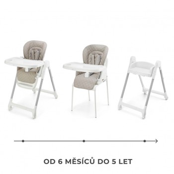 KINDERKRAFT Stolička jedálenská Tulo Beige