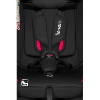 LIONELO Autosedačka Aart i-Size (40-150 cm) Black Carbon Red