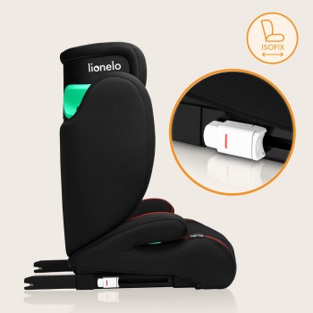 LIONELO Autosedačka Hugo i-Size (100-150 cm) Sporty Black Red