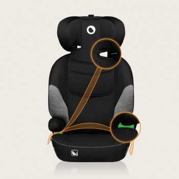 LIONELO Autosedačka Lars i-Size (100-150 cm) Black Grey