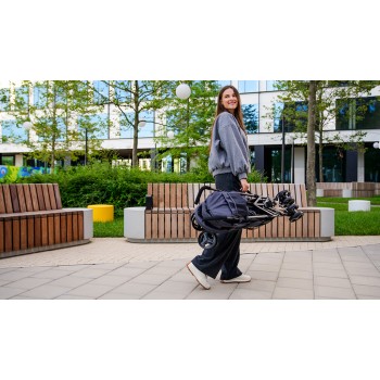 LIONELO Kočík golfový Elia Grey White