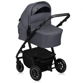 LIONELO Kočík kombinovaný Amber Plus 3v1 Grey Graphite