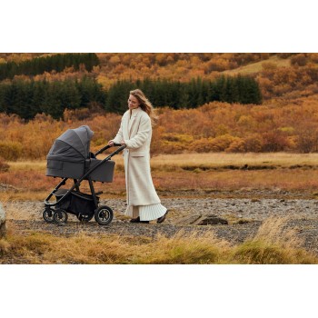 LIONELO Kočík kombinovaný Amber Plus 3v1 Grey Graphite