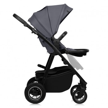 LIONELO Kočík kombinovaný Amber Plus 3v1 Grey Graphite