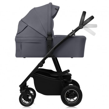 LIONELO Kočík kombinovaný Amber Plus 3v1 Grey Graphite