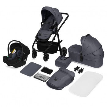 LIONELO Kočík kombinovaný Amber Plus 3v1 Grey Graphite