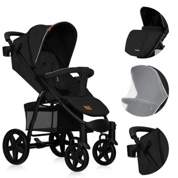 LIONELO Kočík športový Annet Plus Black Carbon