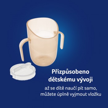 LOVI Hrnček tréningový Genius 150ml Nude