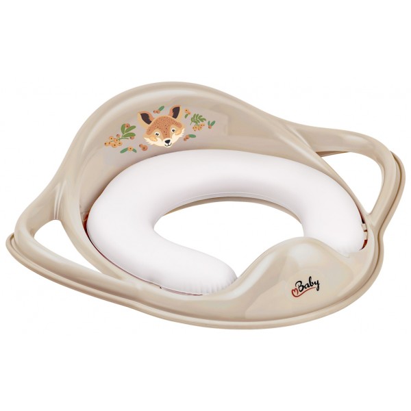 MALTEX Redukcia na WC s úchytmi mäkká The Nature Buddies Líška - Beige