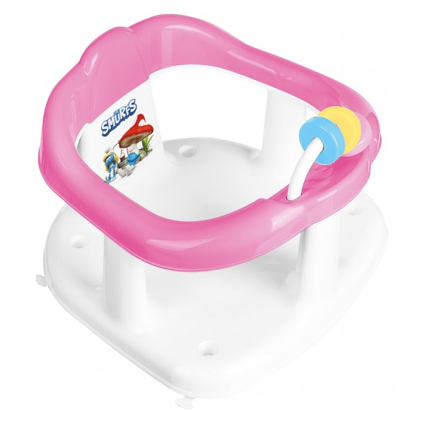 MALTEX Sedadlo do vane s hračkami Šmolkovia - Pink